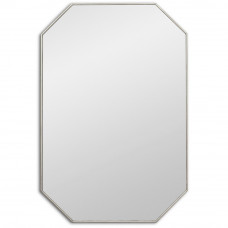 Восьмиугольное зеркало в серебряной раме Stilig M Silver (Стилиг) Smal 65*97 см